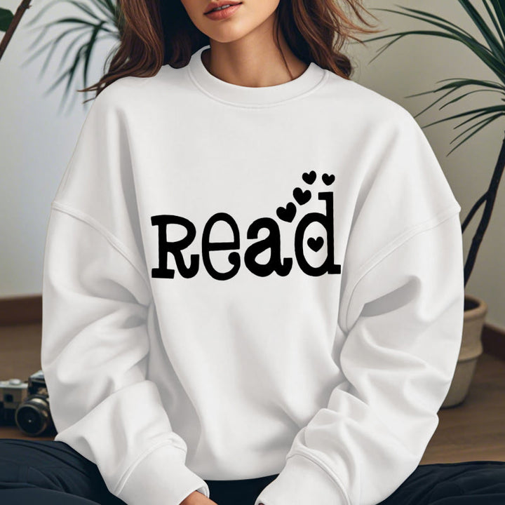 READ LOVERS Womens Crewneck Sweatshirt Pullover