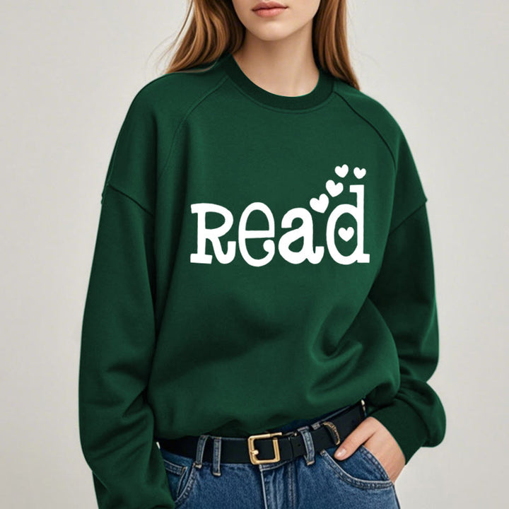 READ LOVERS Womens Crewneck Sweatshirt Pullover