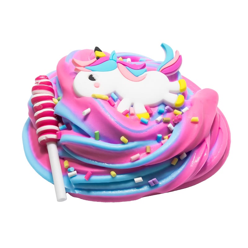 Colorful Slime Crafts Stress Relief Candy Unicorn Jelly Mud