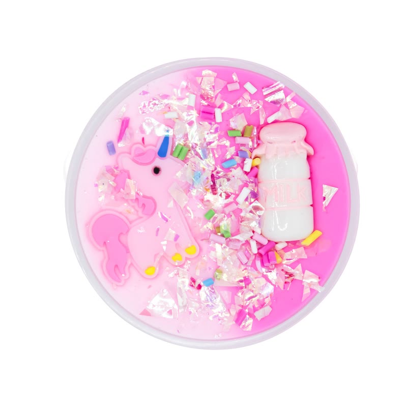 Colorful Slime Crafts Stress Relief Candy Unicorn Jelly Mud