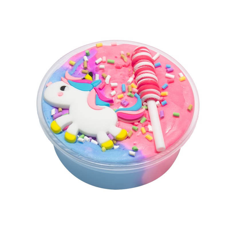 Colorful Slime Crafts Stress Relief Candy Unicorn Jelly Mud