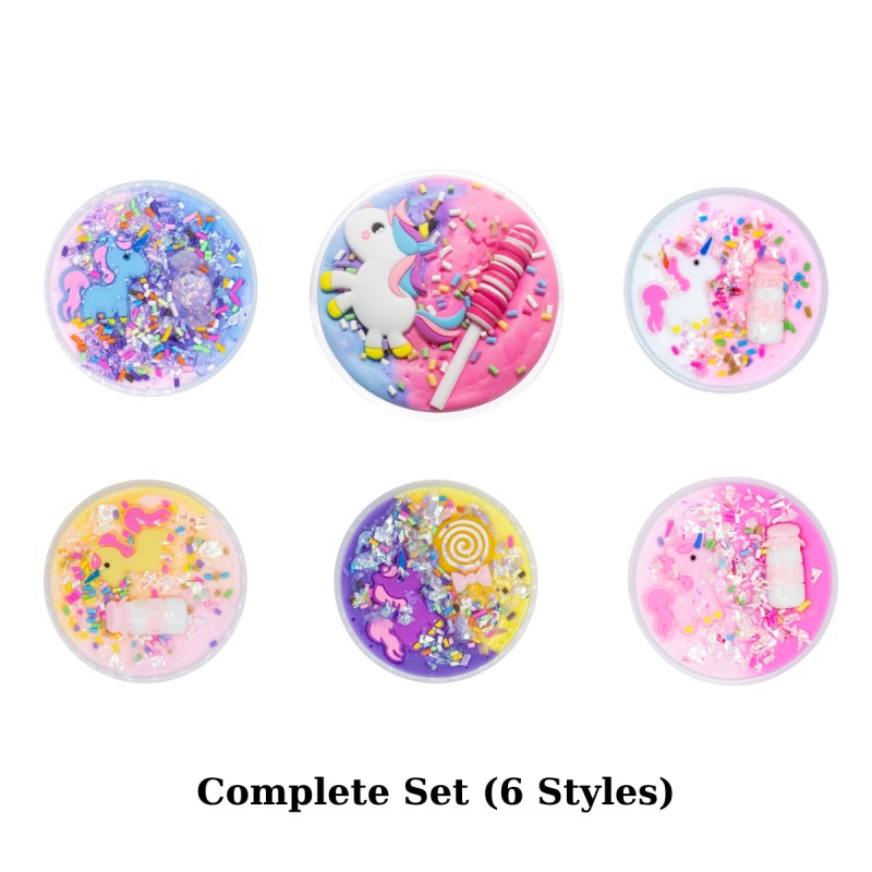 Colorful Slime Crafts Stress Relief Candy Unicorn Jelly Mud