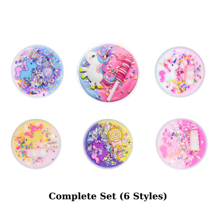 Colorful Slime Crafts Stress Relief Candy Unicorn Jelly Mud