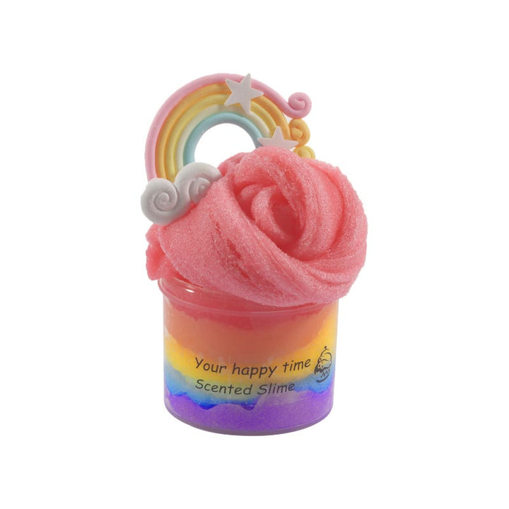 Colorful Rainbow Slime For Kids Party Favors Soft Jelly Mud