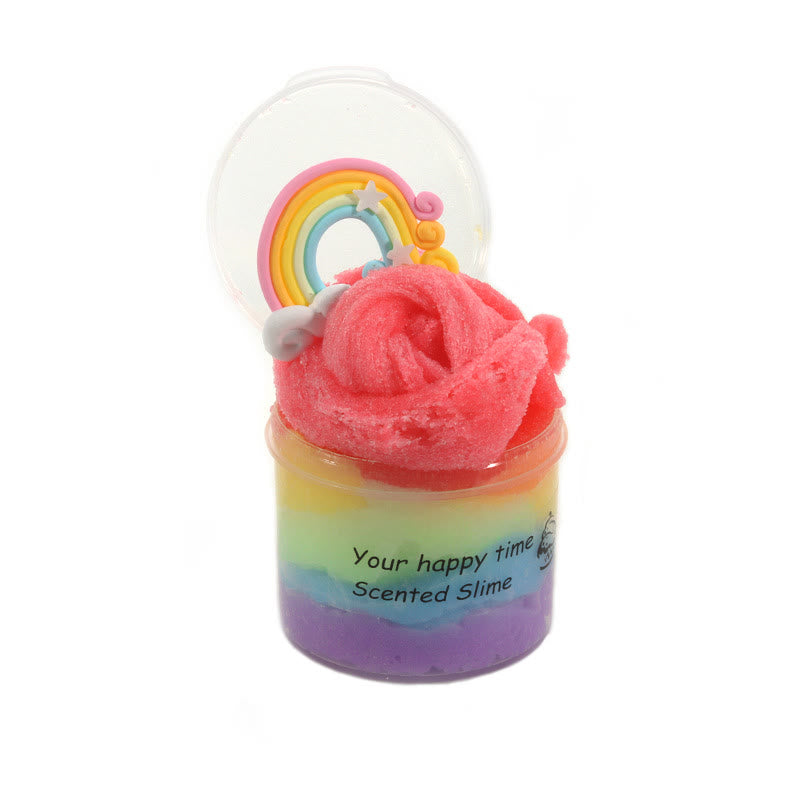 Colorful Rainbow Slime For Kids Party Favors Soft Jelly Mud