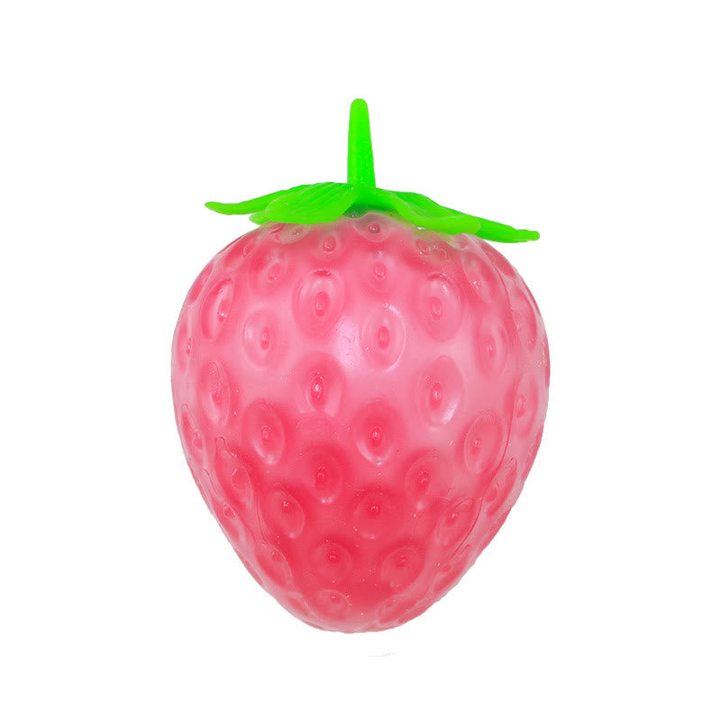 Discoloration In Light Strawberry Squishie Toy For Stress Relief Party Favors