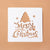 Merry Christmas Pattern Painting Template Hollow Out Stencil For Kids