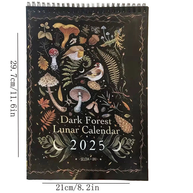 2025 Dark Forest Lunar Calendar 12 Months Calendars New Year Gift