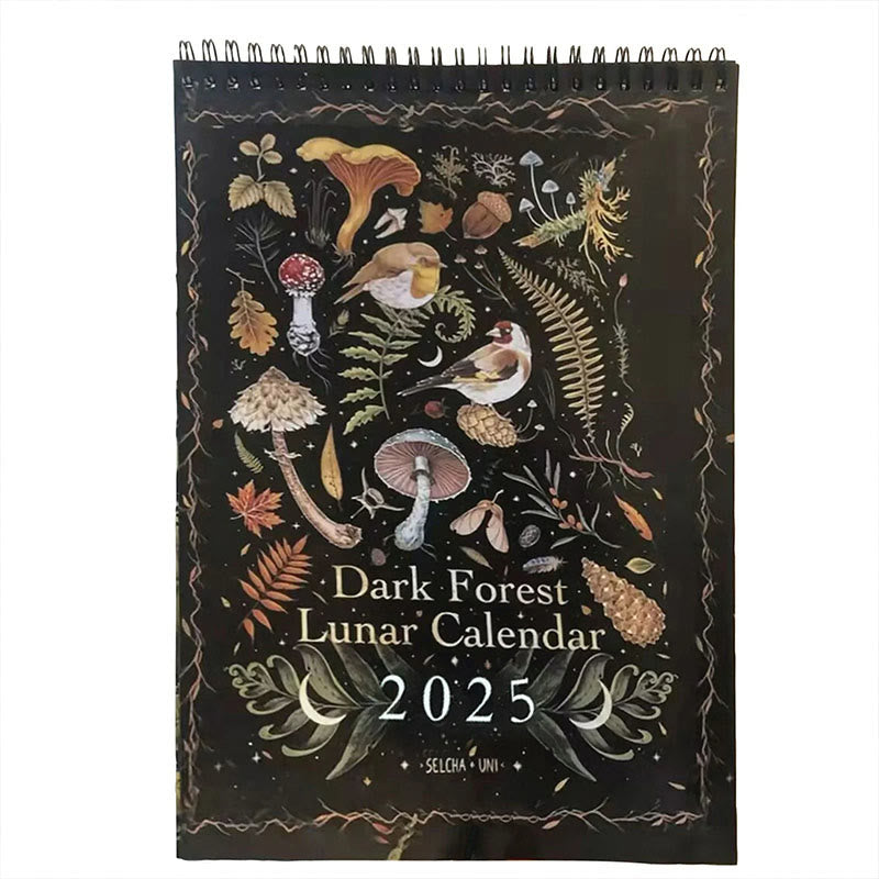 2025 Dark Forest Lunar Calendar 12 Months Calendars New Year Gift