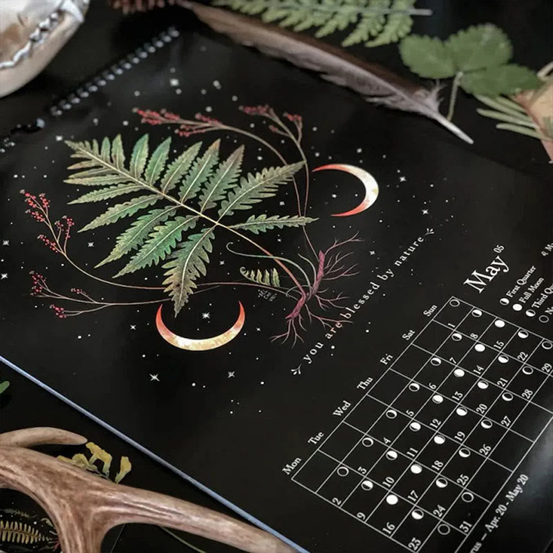 2025 Dark Forest Lunar Calendar 12 Months Calendars New Year Gift