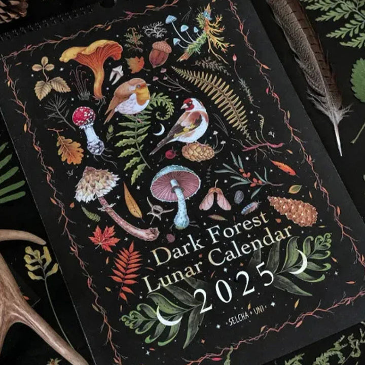 2025 Dark Forest Lunar Calendar 12 Months Calendars New Year Gift