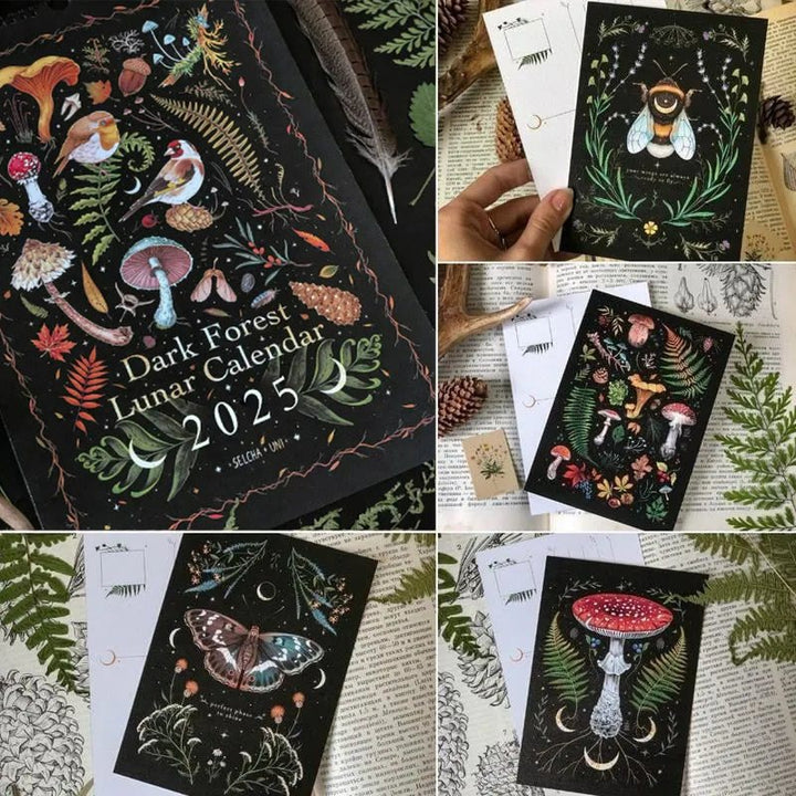 2025 Dark Forest Lunar Calendar 12 Months Calendars New Year Gift