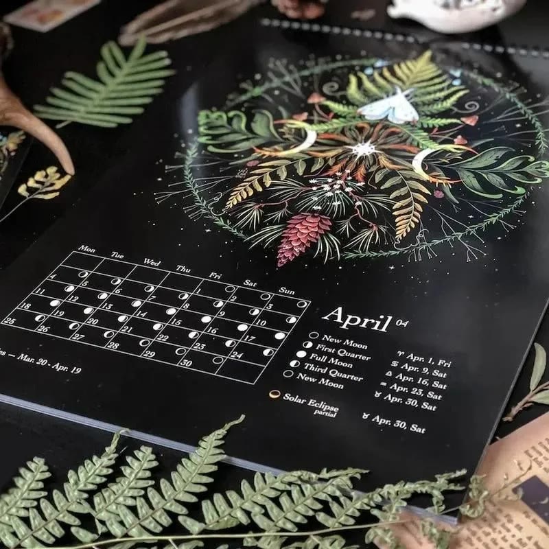 2025 Dark Forest Lunar Calendar 12 Months Calendars New Year Gift