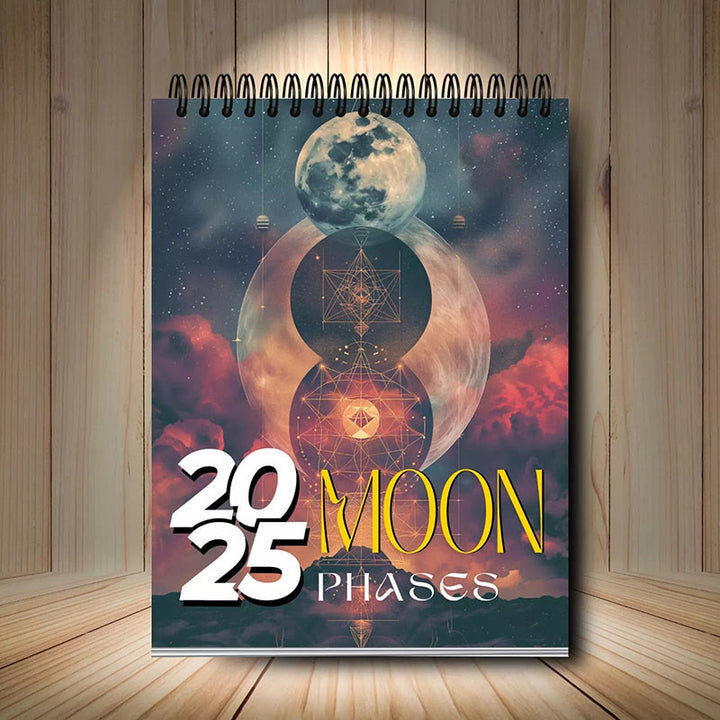 2025 Moon Phases Lunar Calendar 12 Months Calendars New Year Gift