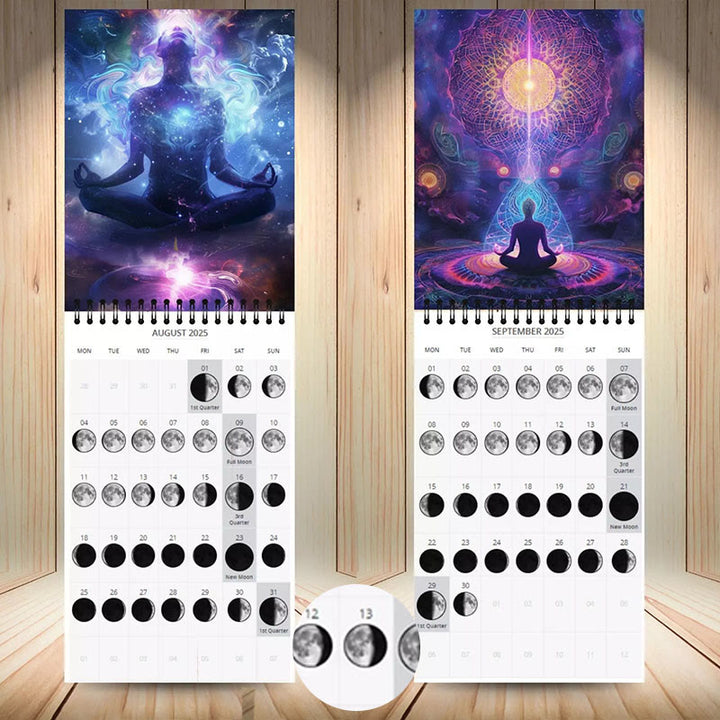 2025 Moon Phases Lunar Calendar 12 Months Calendars New Year Gift