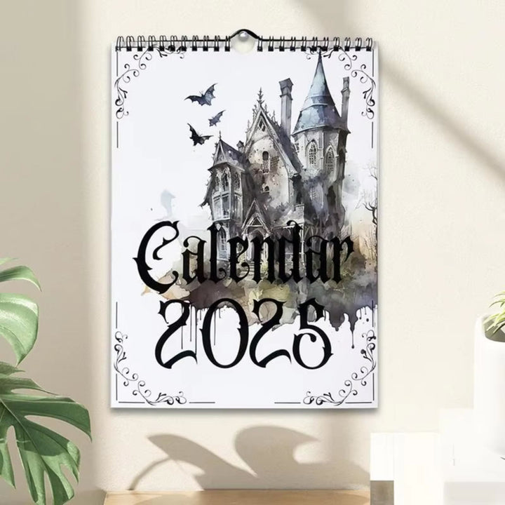 2025 Gothic Castle Lunar Calendar 12 Months Calendars New Year Gift