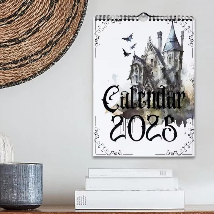 2025 Gothic Castle Lunar Calendar 12 Months Calendars New Year Gift