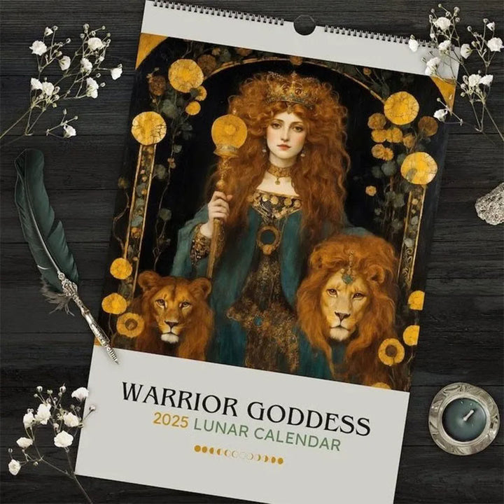 2025 Warrior Goddess Lunar Calendar 12 Months Calendars New Year Gift