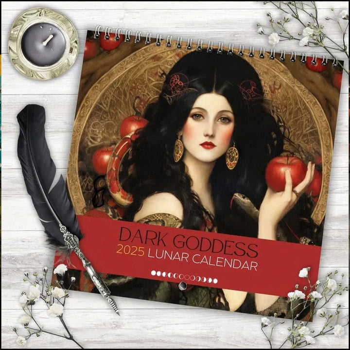 2025 Dark Goddess Lunar Calendar 12 Months Calendars New Year Gift