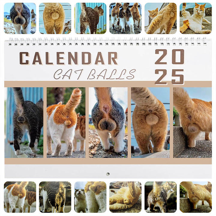 2025 Funny Cats Lunar Calendar 12 Months Calendars New Year Gift