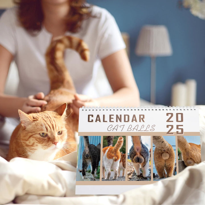 2025 Funny Cats Lunar Calendar 12 Months Calendars New Year Gift