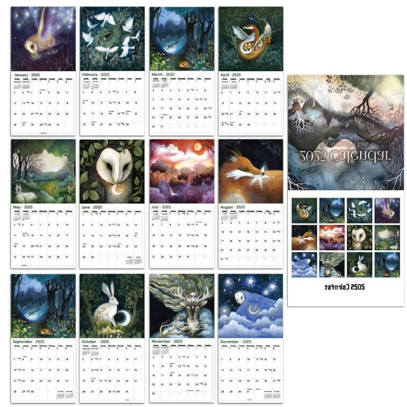 2025 Fairy Tale Forest Lunar Calendar 12 Months Calendars New Year Gift