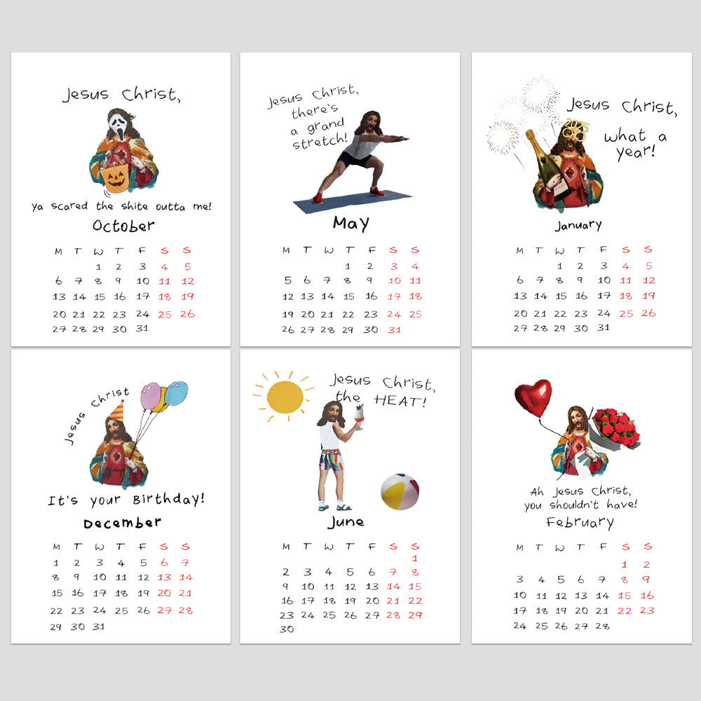 2025 The Jesus Christ Lunar Calendar 12 Months Calendars New Year Gift
