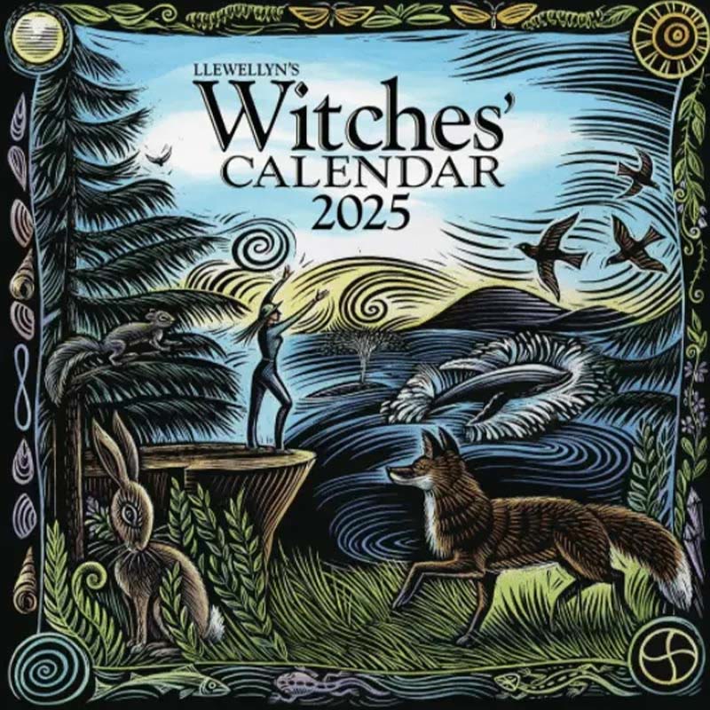 2025 Witches Lunar Calendar 12 Months Calendars New Year Gift