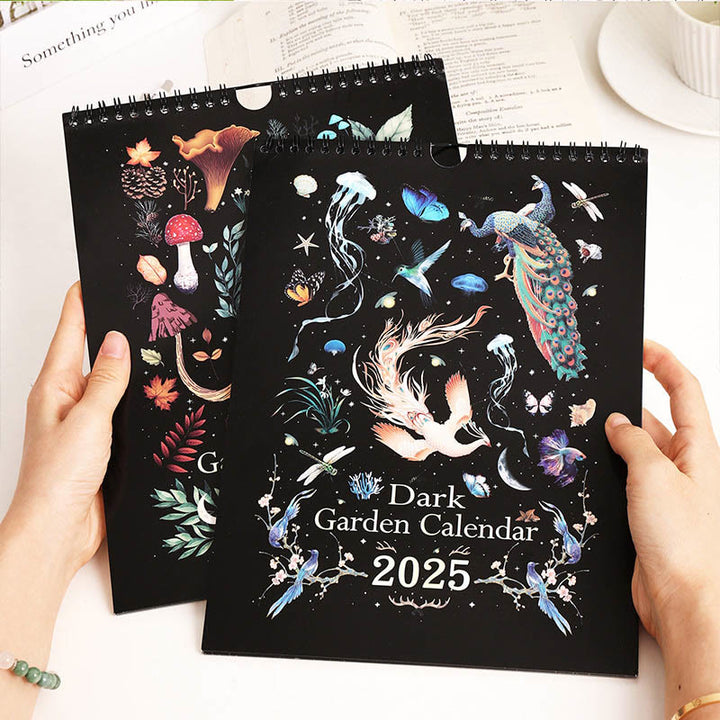 2025 Dark Garden Lunar Calendar 12 Months Calendars New Year Gift