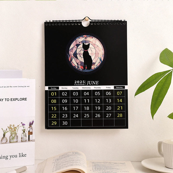 2025 Dark Garden Lunar Calendar 12 Months Calendars New Year Gift