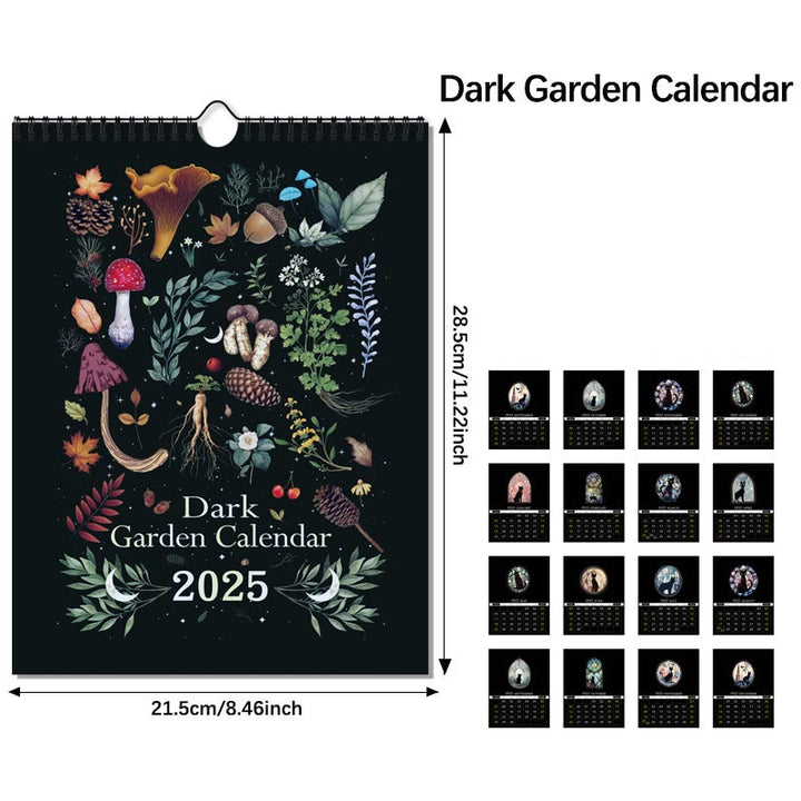 2025 Dark Garden Lunar Calendar 12 Months Calendars New Year Gift