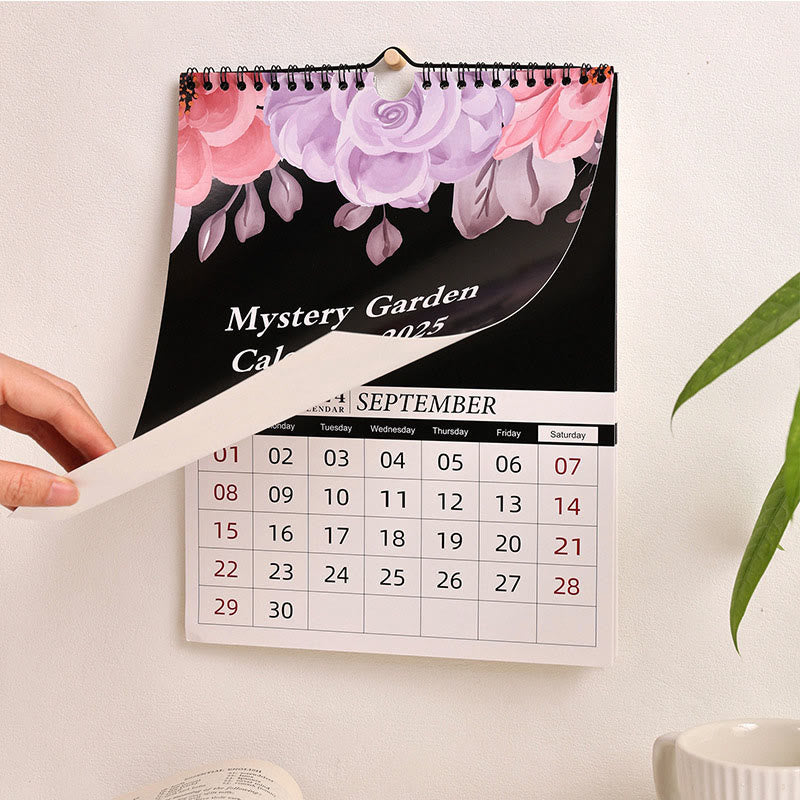 2025 Mystery Garden Lunar Calendar 12 Months Calendars New Year Gift