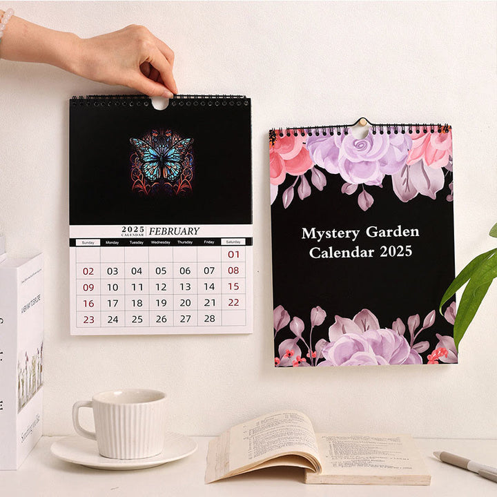 2025 Mystery Garden Lunar Calendar 12 Months Calendars New Year Gift