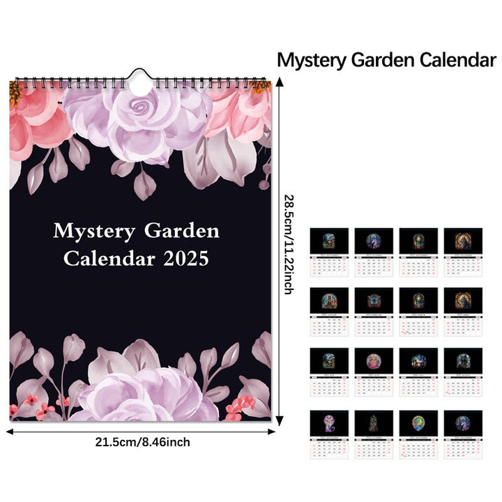 2025 Mystery Garden Lunar Calendar 12 Months Calendars New Year Gift