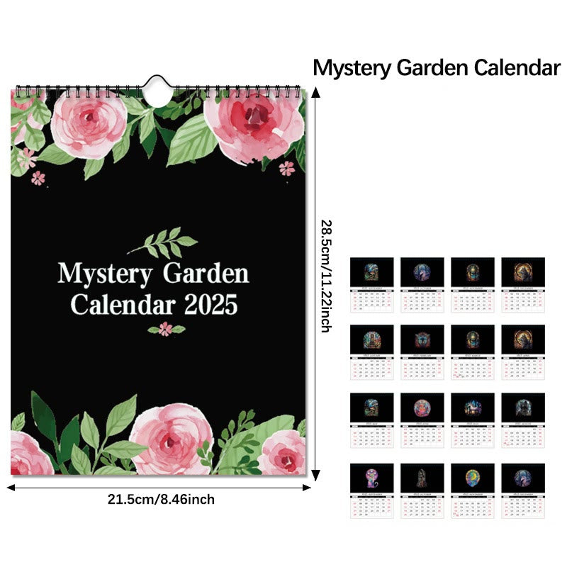 2025 Mystery Garden Lunar Calendar 12 Months Calendars New Year Gift