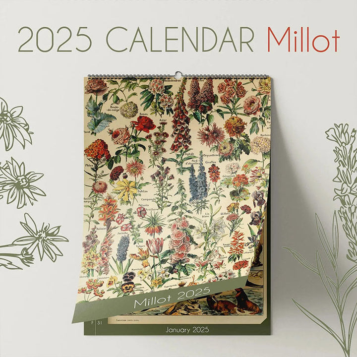 2025 Floral And Botanical Lunar Calendar 12 Months Calendars New Year Gift