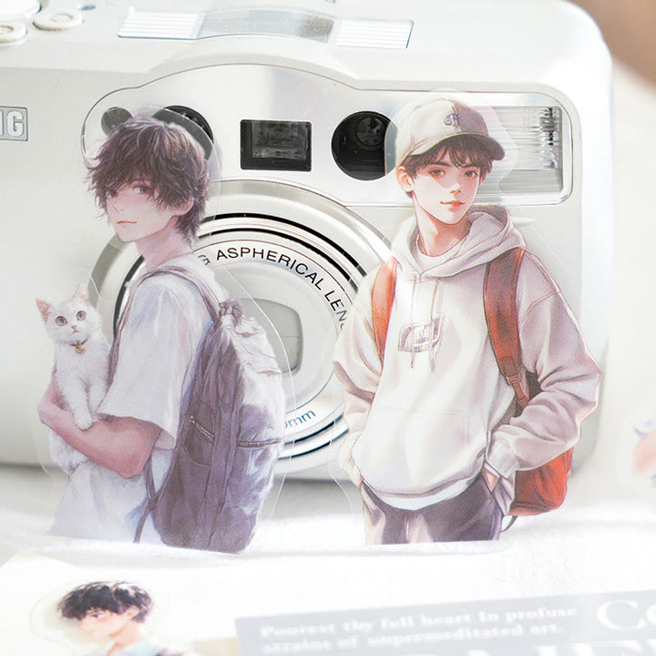 Collect Moments Series PET Stickers For Decorative Journaling Crafts