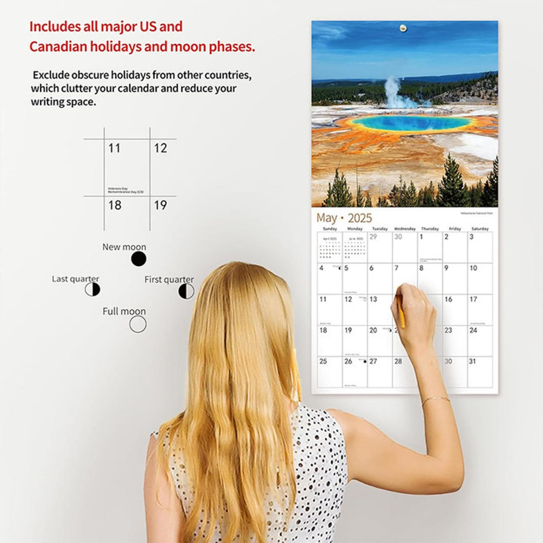 2025 National Park Lunar Calendar 12 Months Calendars New Year Gift