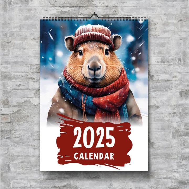 2025 Journey Of The Capybara 12 Months Calendars New Year Gift