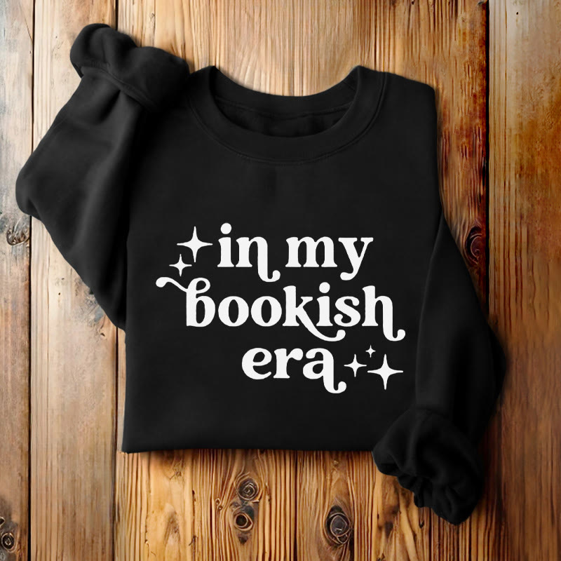 IN MY BOOK ERA Solid Color Womens Crewneck Sweatshirt Pullover