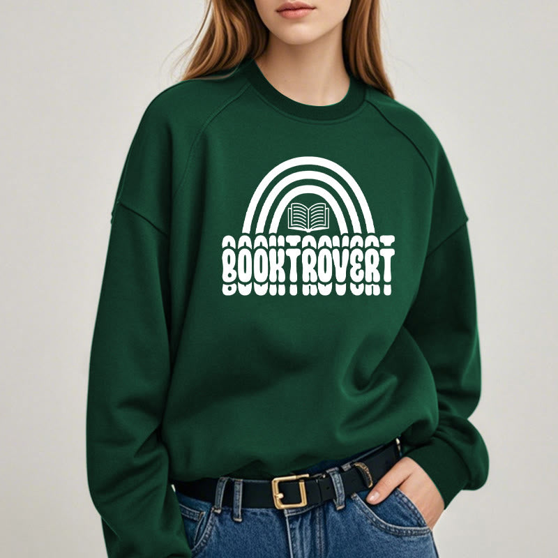 BOOKTROVERT Bookish Womens Crewneck Sweatshirt Pullover