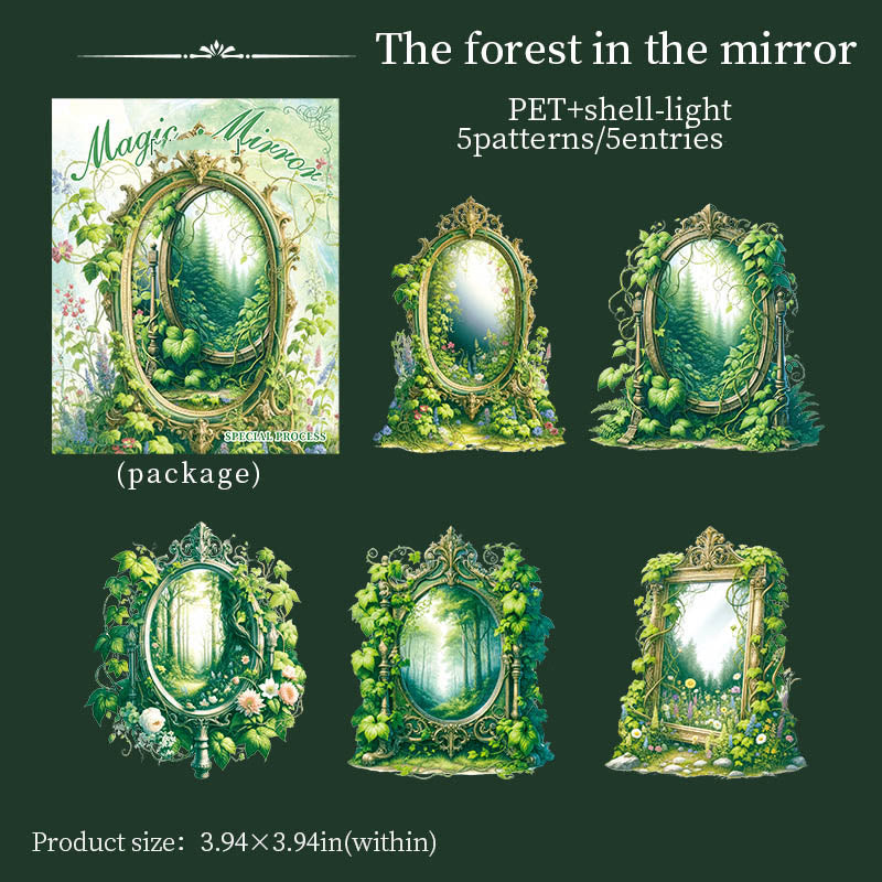 Magic Mirror Sticker The Magic Mirror Series Stickers For Decorative Journaling Crafts ...