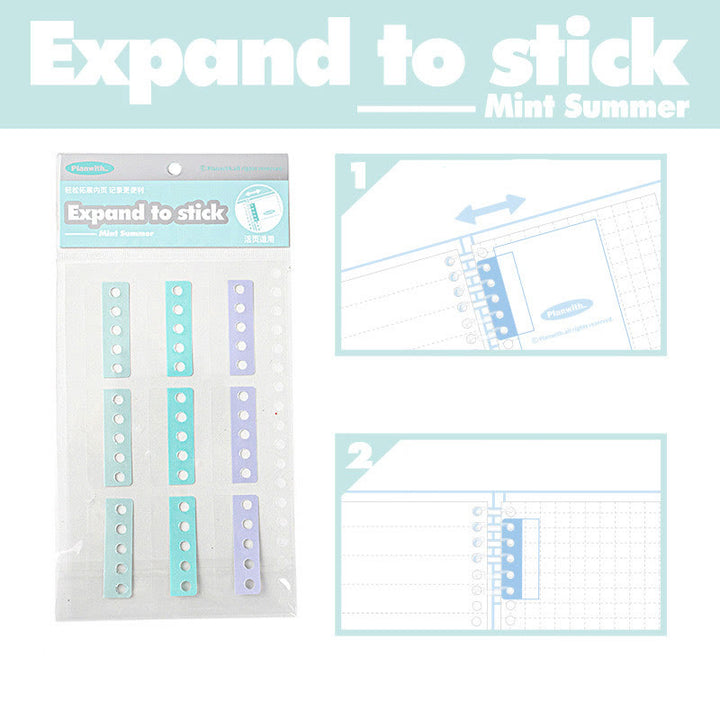 Punch Free Lossless Note Expansion Loose Leaf Sticky Index Notes