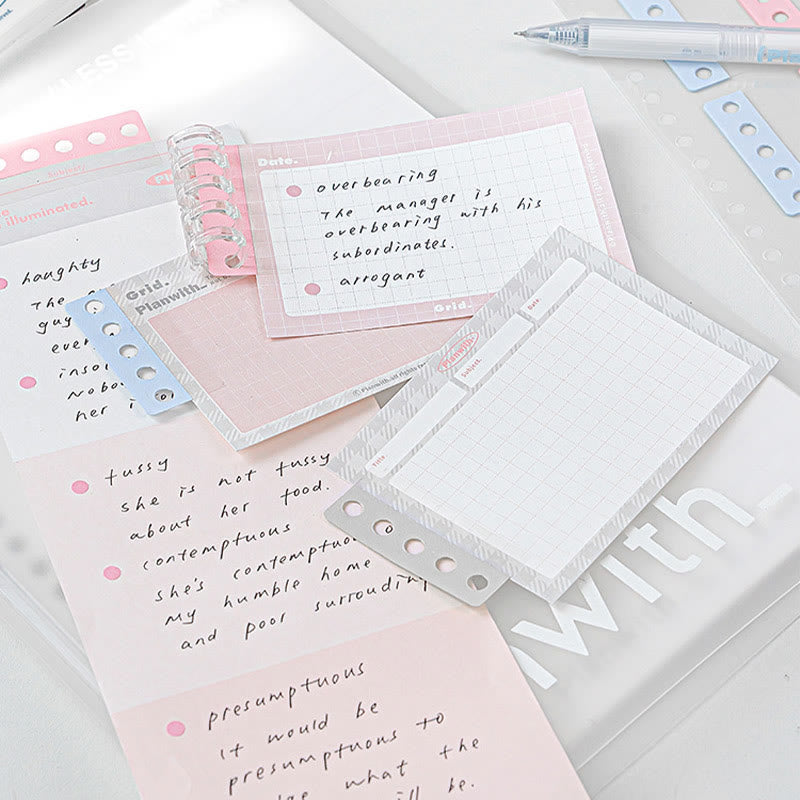 Punch Free Lossless Note Expansion Loose Leaf Sticky Index Notes