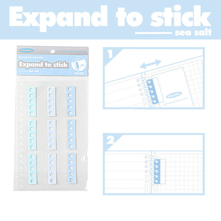 Punch Free Lossless Note Expansion Loose Leaf Sticky Index Notes