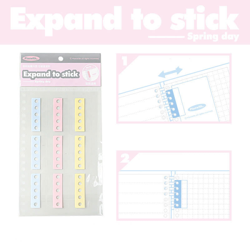 Punch Free Lossless Note Expansion Loose Leaf Sticky Index Notes