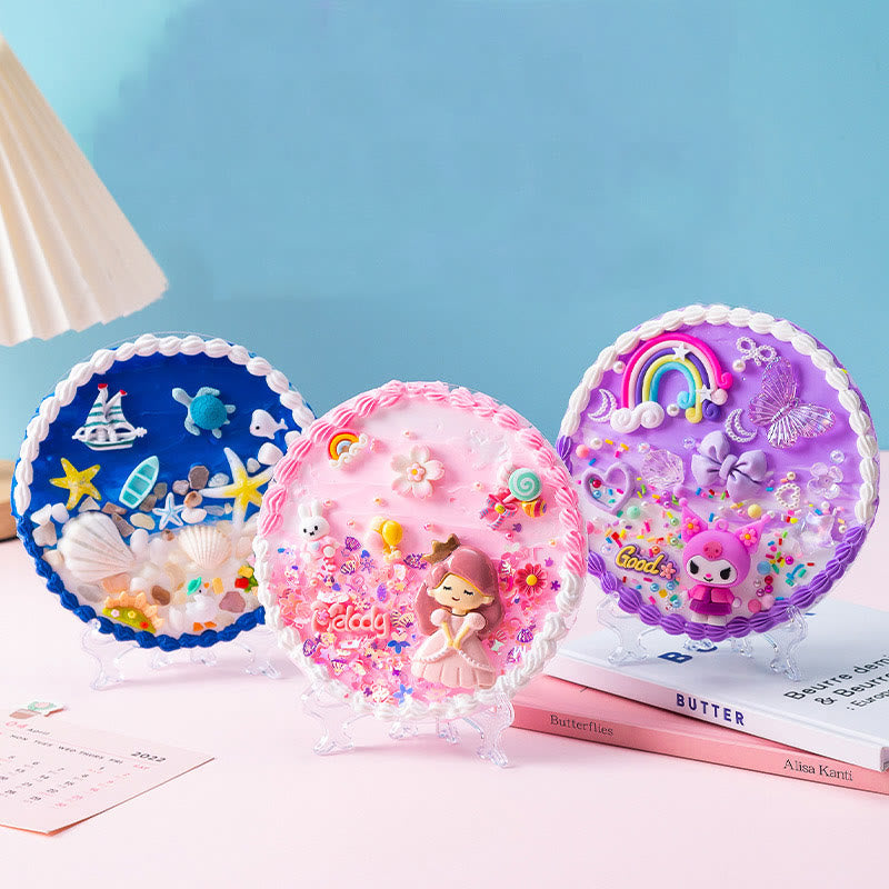 DIY Cream Glue Material Kit With Accessories Cartoon Princess Series