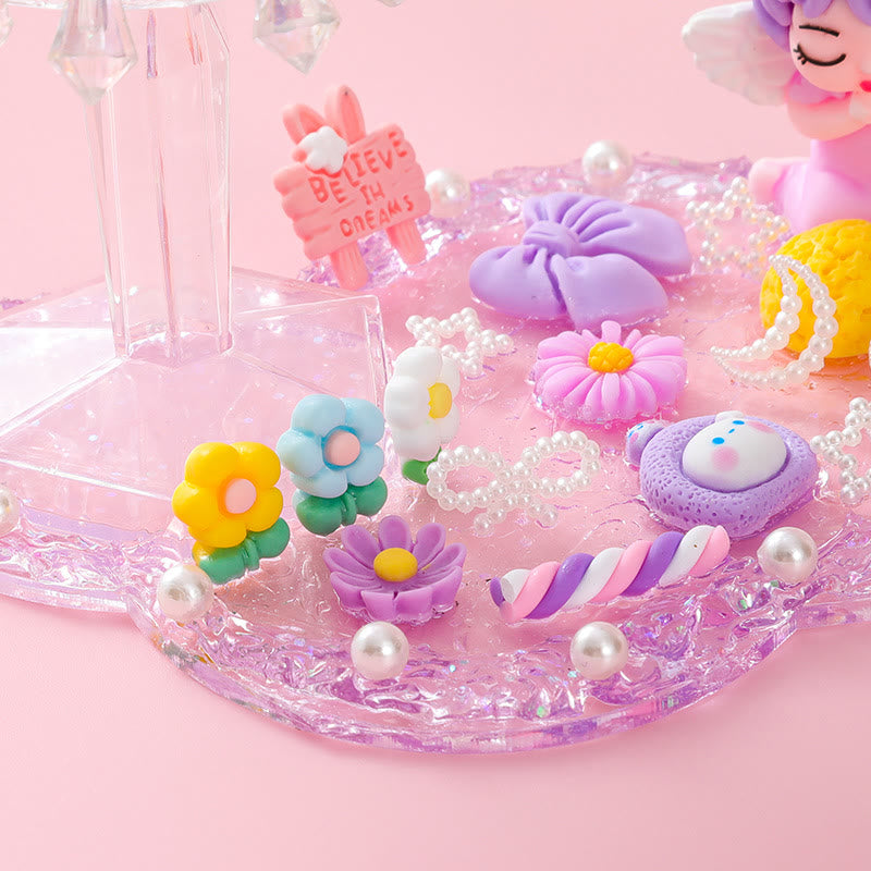 DIY Cream Glue Material Kit With Accessories Luminous Crystal Table Lamp