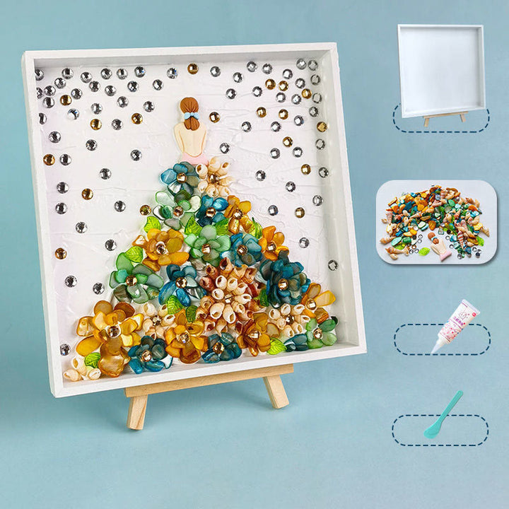 DIY Mosaic Texture Painting Material Kit With Accessories Holiday Gift