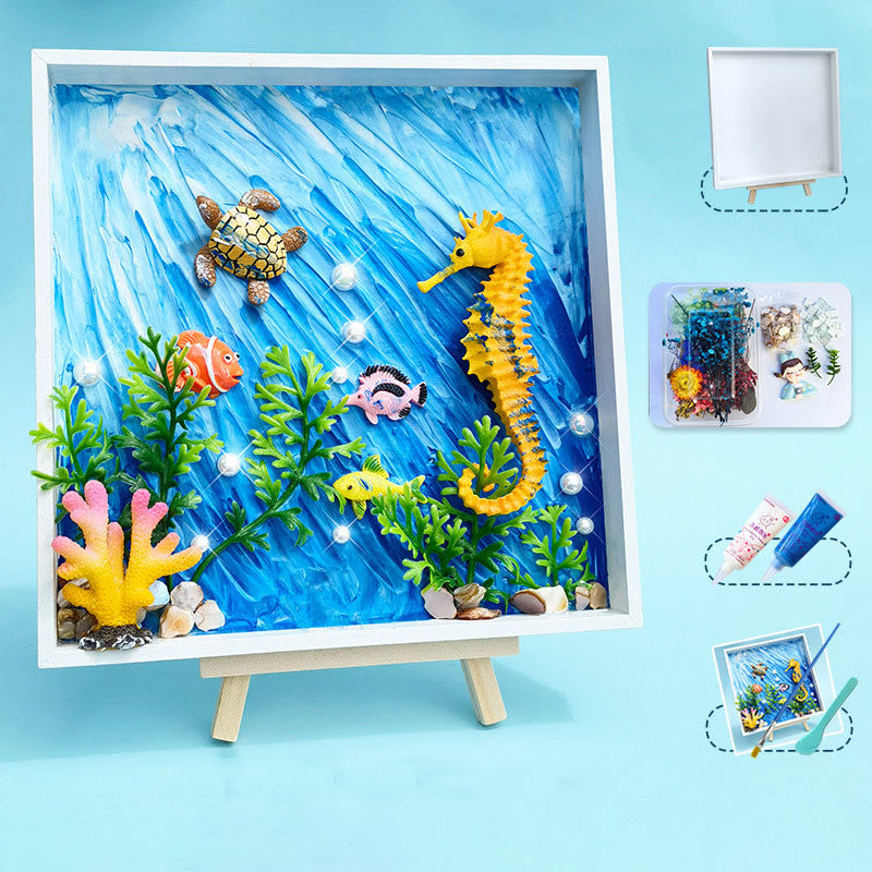 DIY Mosaic Texture Painting Material Kit With Accessories Holiday Gift